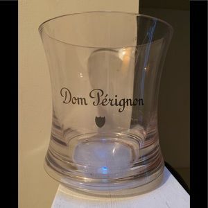 Brand New! Single bottle champagne bucket by Dom Perignon. Clear Acrylic.